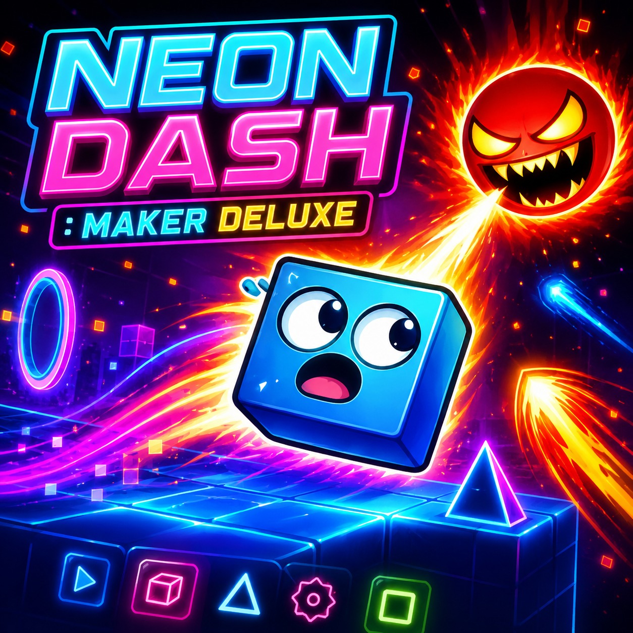 Neon Dash: Maker Deluxe cover